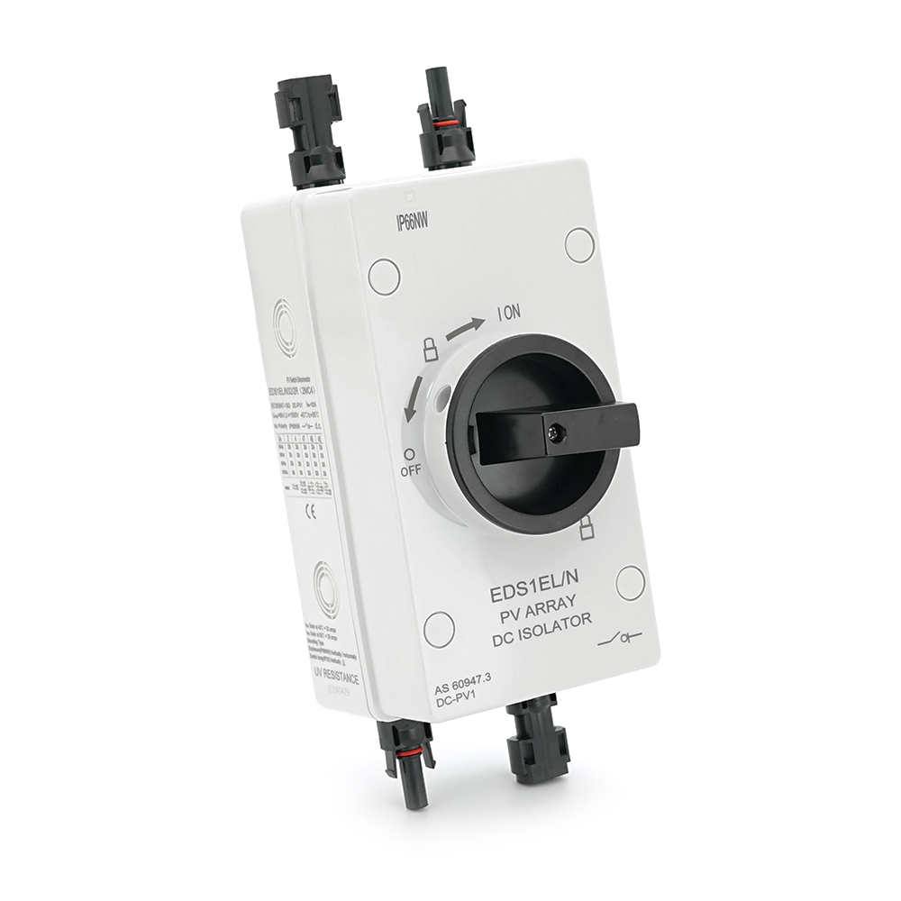 36336 Поворотний вимикач VGreen EDS1EL / N32 / 2R (2MC4), 1000V, 32A, 2P, IP66, Grey - Зображення 1