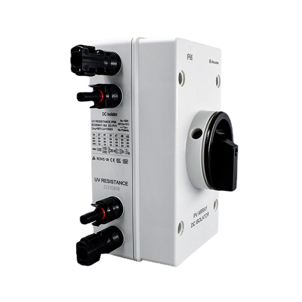 36339 Ручний вимикач DC1000-GL, 1000V, 20A, 1St, IP66, Grey - Зображення 1