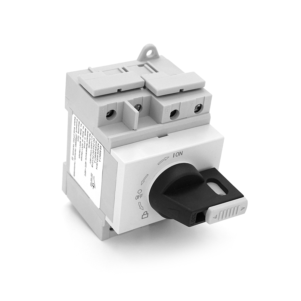 36340 Поворотний вимикач зовнішнього монтажу HGN4-L1-16, DC1000V, 16A, 2P, Grey - Зображення 1