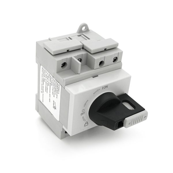 Поворотний вимикач зовнішнього монтажу HGN4-L1-25, DC1000V, 25A, 2P, IP66, Grey