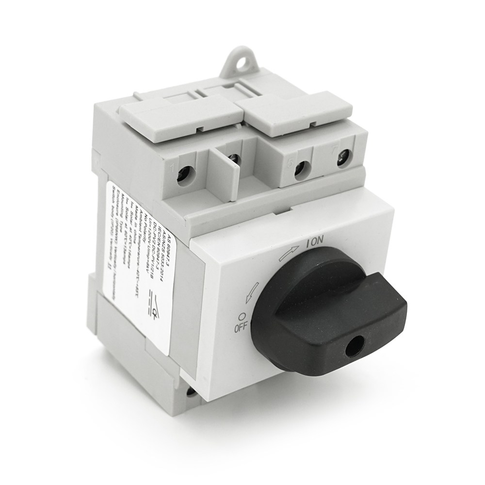 36343 Поворотний вимикач зовнішнього монтажу HGN4-NL1-16, DC1000V, 16A, 4P, Grey - Зображення 1