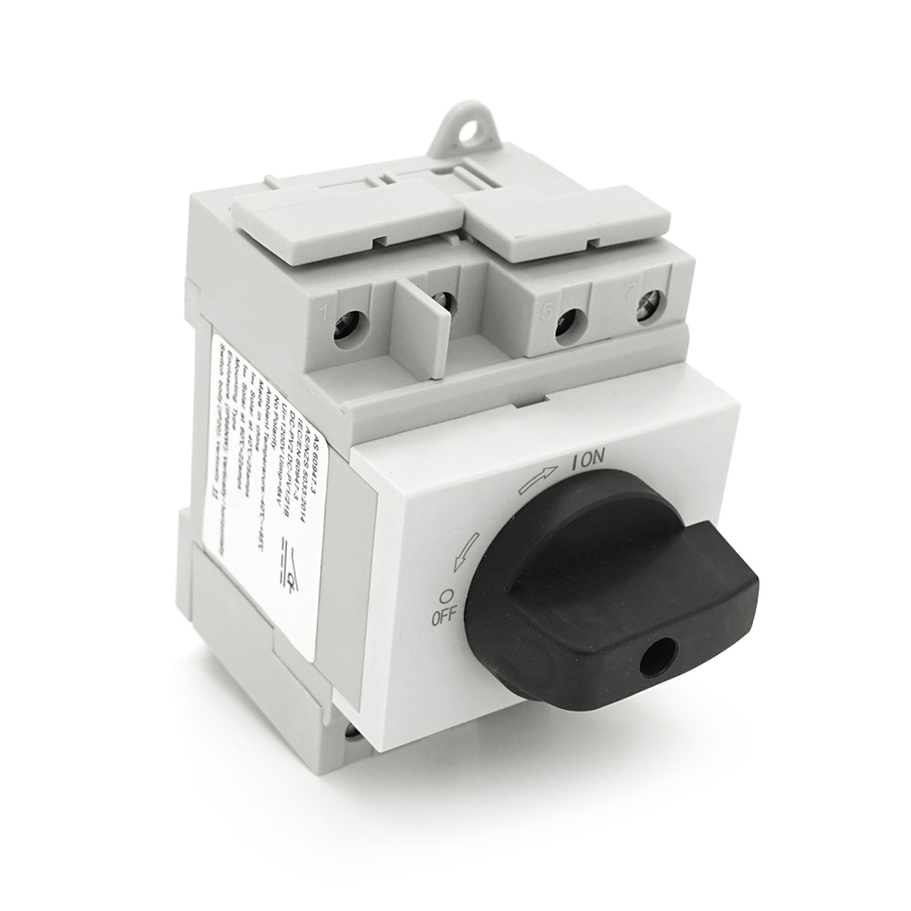 36344 Поворотний вимикач зовнішнього монтажу HGN4-NL1-25, DC1000V, 25A, 4P, IP66, Grey - Зображення 1