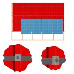 Комплект кріплень для похилої покрівлі НА 2 ФОТОМОДУЛЯ / розмір модуля(2278х1133х35)(алюміній) - Зображення 3