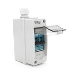 Вимикач навантаження постійного струму для сонячних систем HT-2, 2P, 32A, 550V, підключення верх-низ