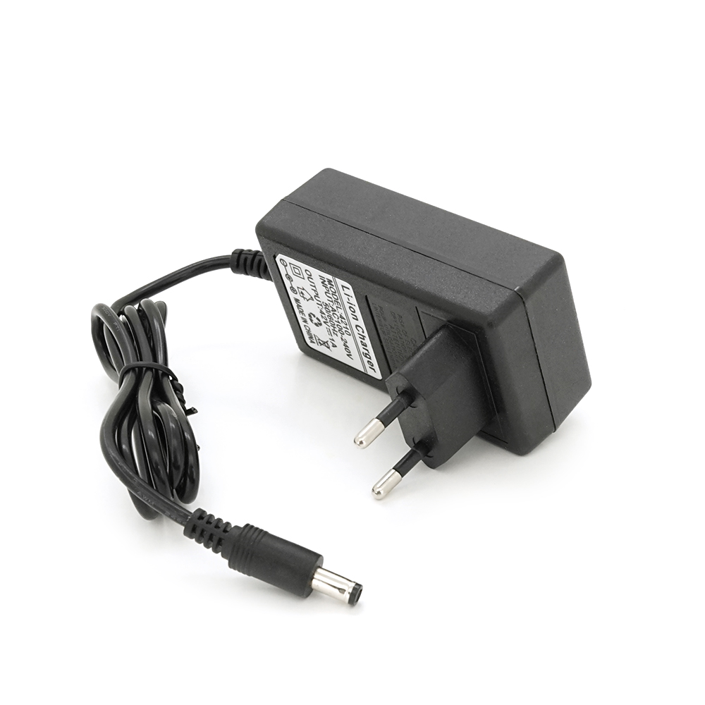 36766 Зарядний пристрій для акумуляторів Li-ion 42V1A, штекер 5.5*2.5, з індикацією - Зображення 1