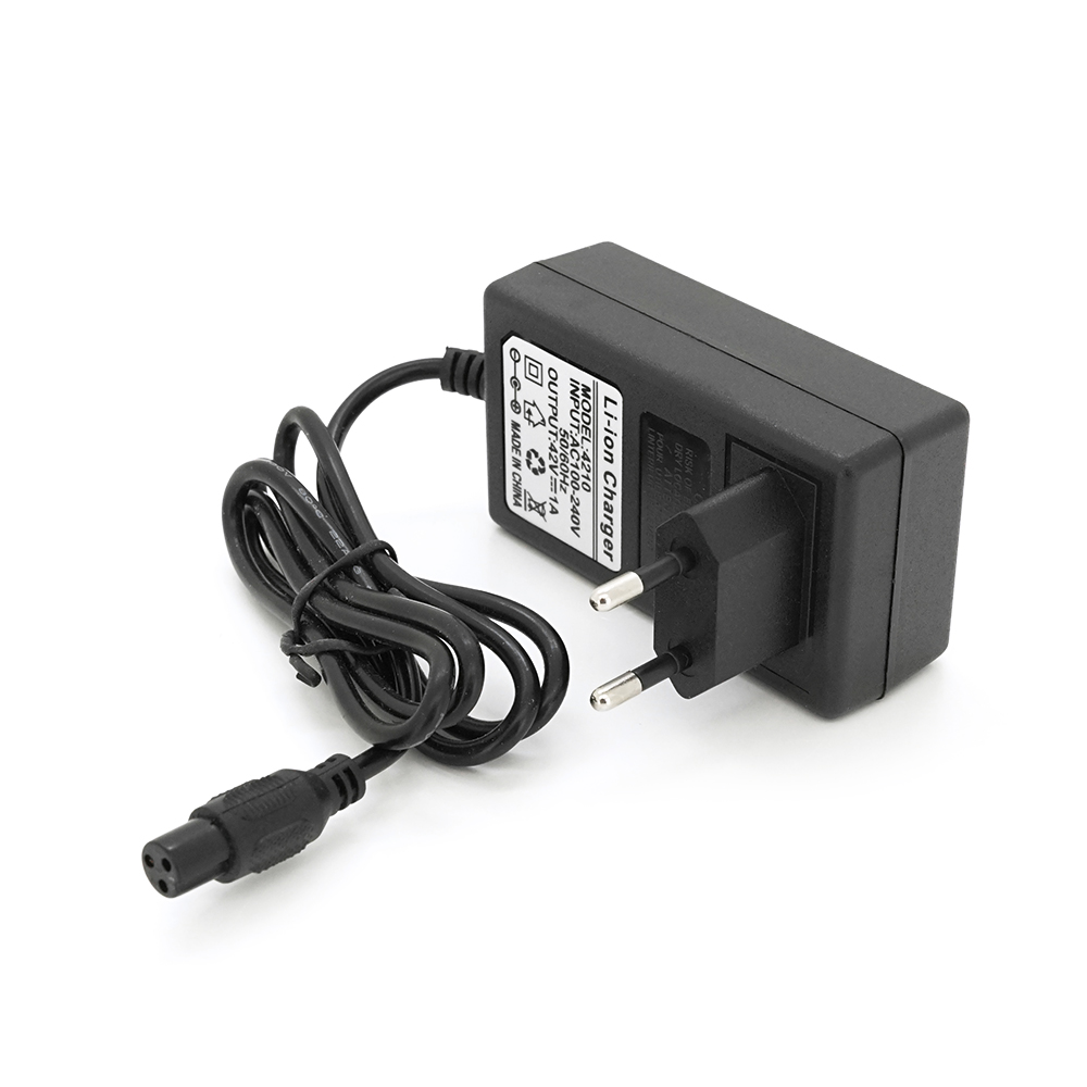 36767 Зарядний пристрій для акумуляторів Li-ion 42V1A, штекер 3-pin, з індикацією - Зображення 1