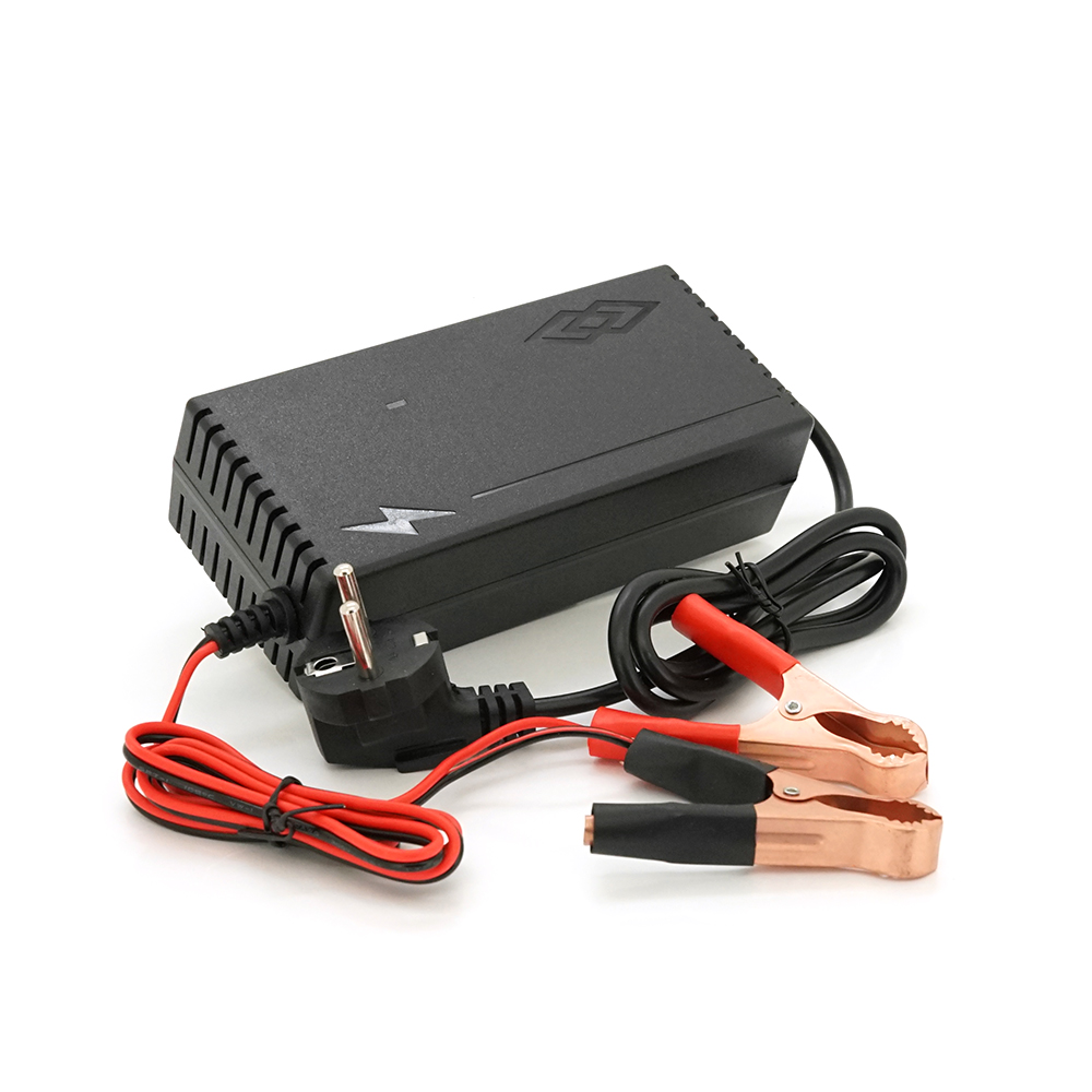 36776 Зарядний пристрій для акумуляторів Li-ion 12V (12,6V),3S,10A, з коркодилами, індикація - Зображення 1