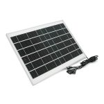 Сонячна панель 12W. Напруга 6В. Струм 2А. Вихід USB-A, mini-USB, micro-USB, DC 5.5&times;2.5 мм, DC 2.5&times;0.7 мм. 355&times;247&times;15 мм. 620 р.