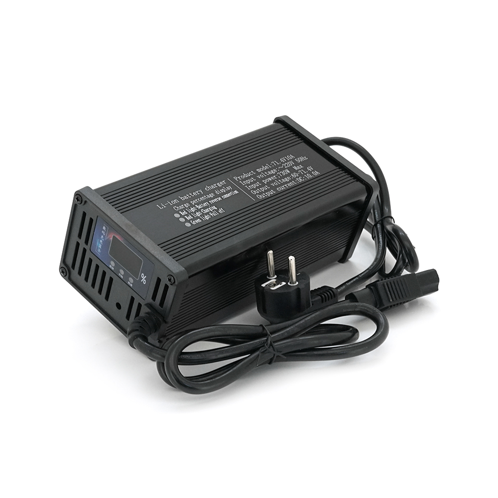 37026 Зарядний пристрій для акумуляторів Li-ion 60V(71,4V),17S,20S,10A, 600 Вт. штекер Triangle plug (T-tipe / C13 / IEC).185x88x60mm. 1,5 кг - Зображення 1