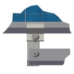 Комплект альбомної системи кріплень НА 5 ФОТОМОДУЛІВ / розмір модуля( 2278х1133х35)(кут 30,алюміній)полегшена - Зображення 2