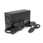 Зарядний пристрій для акумуляторів Li-ion 72V(84V),20S,18A, штекер Triangle plug (T-tipe / IEC / C13 N+L-), 185x88x60mm