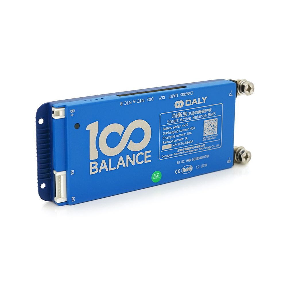 37395 Universal BMS smart плата DaLy LiFePO4 4-8S 40A з Bluetooth + CAN + активний балансир 1A - Зображення 1