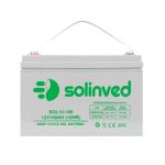 Акумуляторна батарея SOLINVED 100-12 GEL 12V 100 Ah (330 x 173 x 218), 30.4 kg Grey Q1 / 48 - Зображення 2