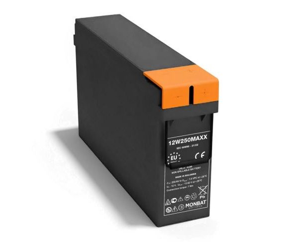 Акумуляторна батарея MONBAT FRONT TERMINAL 12W250MAXX AGM 12V / 250 Ah, 555x125x320 мм, 61 кг