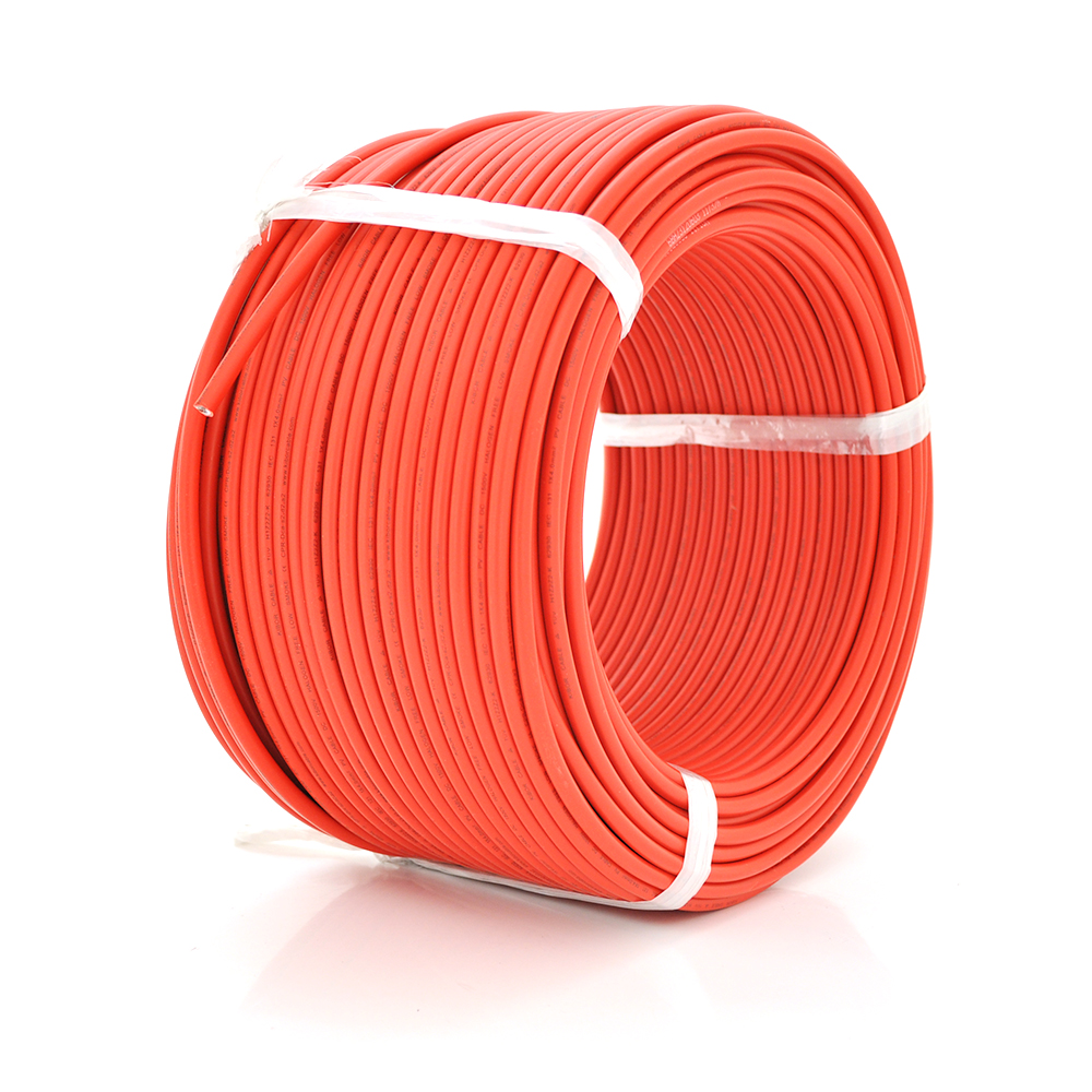 37494 Кабель для сонячних систем 6mm2 (червоний) котушка 100м - Зображення 1