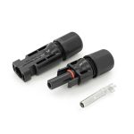 Конектор MC4 Risin, 1500V, 30A, мідний під затискач, під переріз 2.5-10mm2, 0.5mm&Omega;, вогнестійкість UL94-VO, IP68 Q500 Black