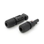 Конектор MC4 Risin, 1500V, 30A, мідний під затискач, під переріз 2.5-10mm2, 0.5mm&Omega;, вогнестійкість UL94-VO, IP68 Q500 Black - Зображення 2