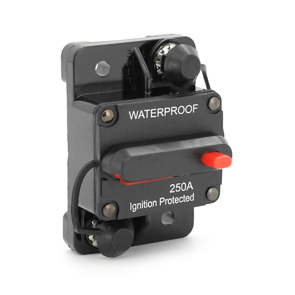 38771 Автоматичний вимикач запобіжник однополюсний постійного струму 12-48V, GG-CB5 Waterproof 250A - Зображення 1