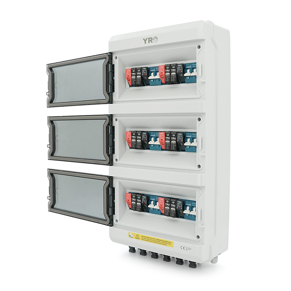 39163 Комбінатор для сонячних систем YRPVB-6 / 6CB DC600V з блискавкозахистом (6 входів / 6 виходів) (струм 32А 600В) - Зображення 1