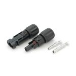 Коннектор MC4 PV-LTM4 1000V, &lt;30A, луджений-мідний під затискач, U-подібний, під перетин 2,5-6 мм&sup2;, CABLE TYPE. IP68, -40℃--+85℃, Q400 Black