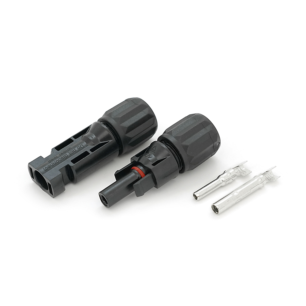 39180 Коннектор MC4 PV-LTM4 1000V, <30A, луджений-мідний під затискач, U-подібний, під перетин 2,5-6 мм², CABLE TYPE. IP68, -40℃--+85℃, Q400 Black - Зображення 1