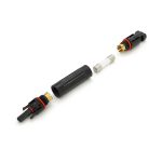 Конектор RISIN MC4, під вбудований плавкий запобіжник (у комплекті), 30А,1000 В, 0.5mm&Omega;, вогнестійкість UL94-VO,IP67, -40℃-+90℃, Black