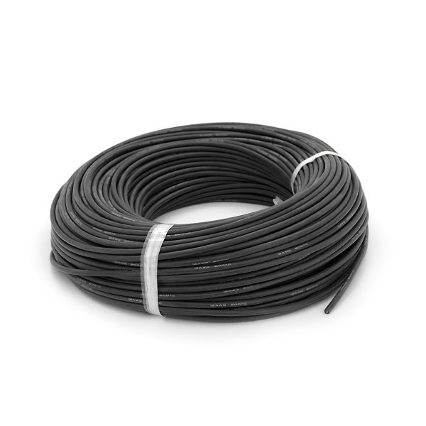 Кабель силіконовий луджений AWG 12 (чорний) 100м