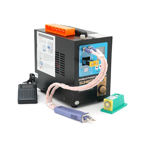 Апарат точкового зварювання конденсаторний SUNKKO S737G+, Ni-Cd, Ni-MH, Li-Ion, стрічка 0,05-0,2 мм, струм 80-800А, 220V, 4.2kW