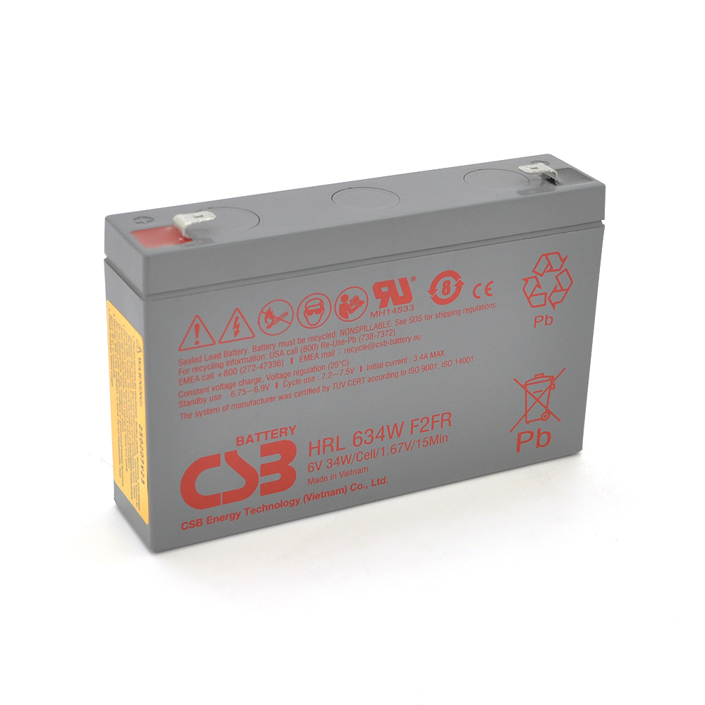 40341 Акумуляторна батарея CSB HRL634WF2FR, 6V 9Ah (151х34х99мм) Q10 - Зображення 1