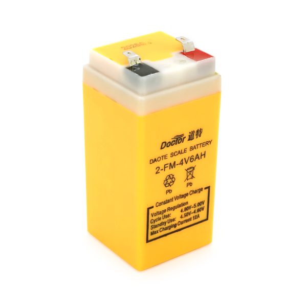 Акумуляторна батарея DOKTOR GC DTX 4V6AH, 4V6Ah, (100x47x47), клеми F2, Yelow Q40