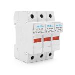 Корпус під плавкий запобіжник YRO RT18-32 / 3P, 32A, 500 / 690V, зі світловим індикатором, DIN, під запобіжник 10*38mm,контакти мідь 78*52.8mm