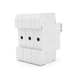 Корпус під плавкий запобіжник YRO RT18-32 / 3P, 32A, 500 / 690V, зі світловим індикатором, DIN, під запобіжник 10*38mm,контакти мідь 78*52.8mm - Зображення 2