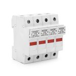 Корпус під плавкий запобіжник YRO RT18-32 / 4P, 32A, 500 / 690V, зі світловим індикатором, DIN, під запобіжник 10*38mm, контакти латунь.78*70.4mm