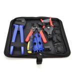 Набір інструментів YRO SITK9 для монтажу сонячних систем, 9 предметів, зачищення, обтискання, викрутки, ключі для роз&apos;ємів. чохол на змійці