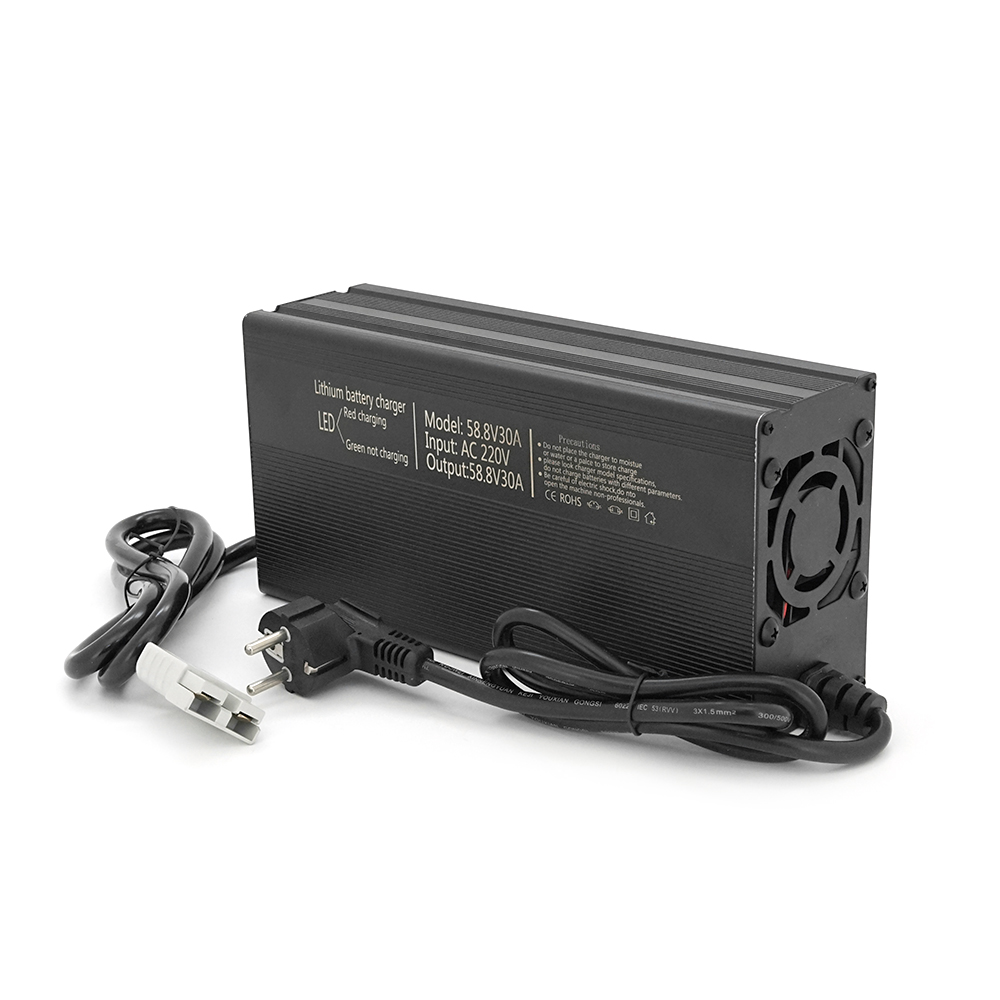 41907 Зарядний пристрій для акумуляторів Li-ion 52V(58,8V),14S,30A, роз'єм anderson - Зображення 1