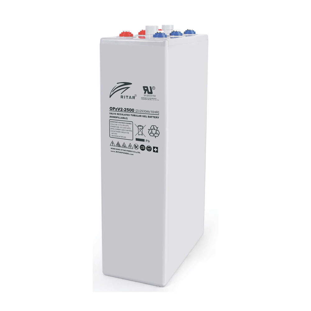 42040 Акумуляторна батарея RITAR OPzV 2-2500, Gray Case, 2V 2500.0Ah (1200 С) (487х212x770(805)), 176 кг. - Зображення 1