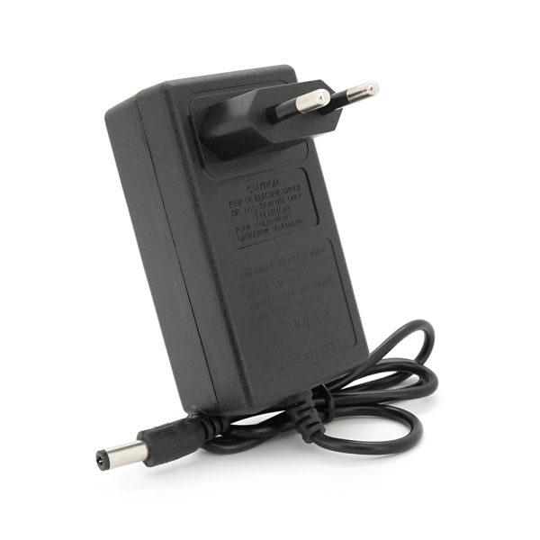 Зарядний пристрій для акумуляторів Li-ion 21V,5S,2A,штекер 5,5х2,1мм,LED-індикація