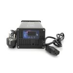 Зарядний пристрій для акумуляторів LiFePo4 48V(58,4V),16S,12A, штекер Triangle plug (T-tipe / C13 / IEC). індикація, 220х122х86mm, 1.5kg