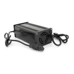 Зарядний пристрій для акумуляторів LiFePo4 48V(58,4V),16S,12A, штекер Triangle plug (T-tipe / C13 / IEC). індикація, 220х122х86mm, 1.5kg - Зображення 3