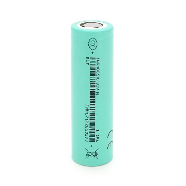 Акумулятор 18650 Li-Ion EVE 3200mAh 33V 10A, 4.2 / 3.6 / 2.5V, Gray