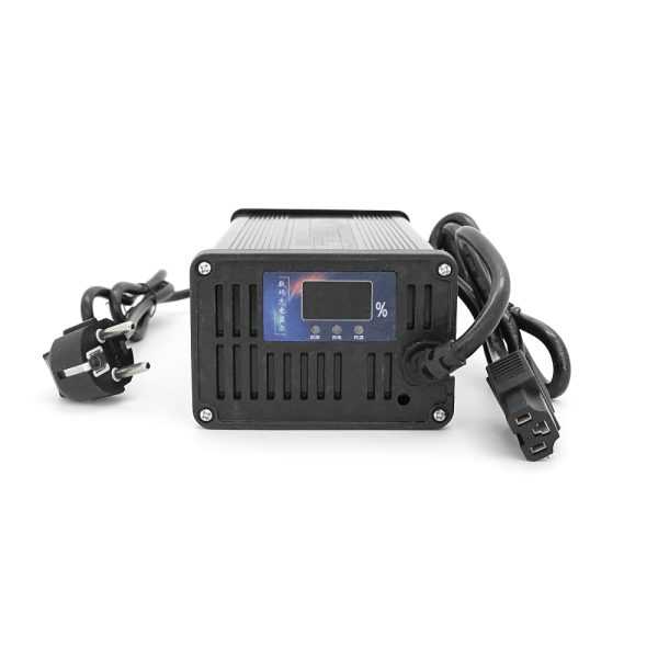 Зарядний пристрій для акумуляторів LiFePo4 72V(87,6V),24S,12A,штекер Triangle plug (T-tipe / IEC / C13 N+L-), з індикацією,BOX