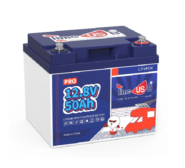 Акумуляторна батарея TimeUsb LiFePO4 12,8V 50Ah 640Wh(50 / 50A), заряд 14,4В / 10А, (198 x 166 x 170мм) , 5kg, Q1